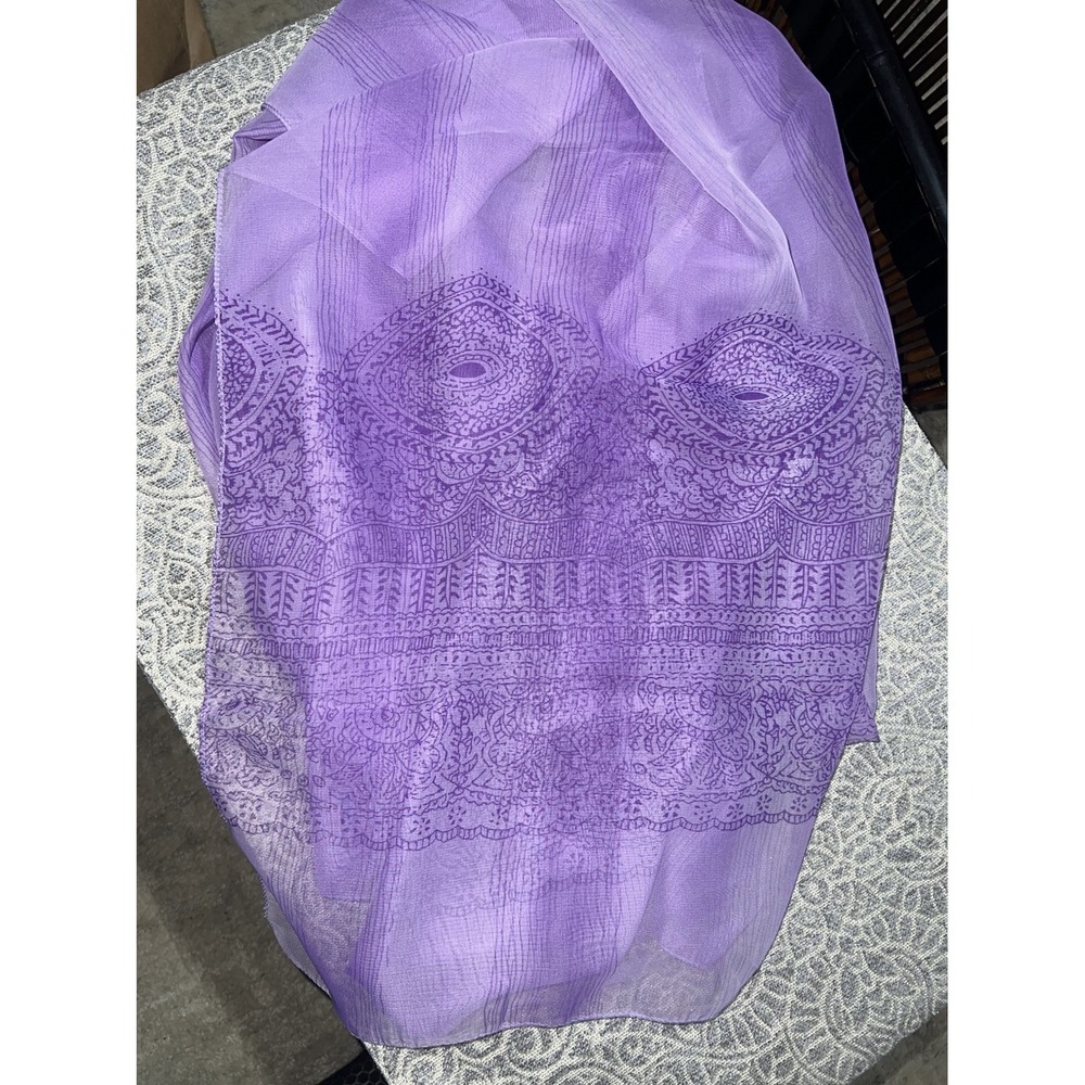 bijoux‎ terner Purple Scarf  40"X 58" - Picture 2 of 4